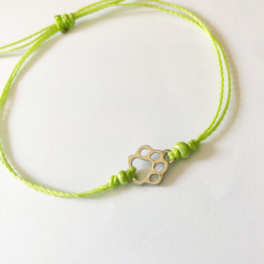 Paw Print Custom Adjustable Waterproof Bracelet, Dog Bracelet, Dog Jewelry, SummerStyle Bracelets