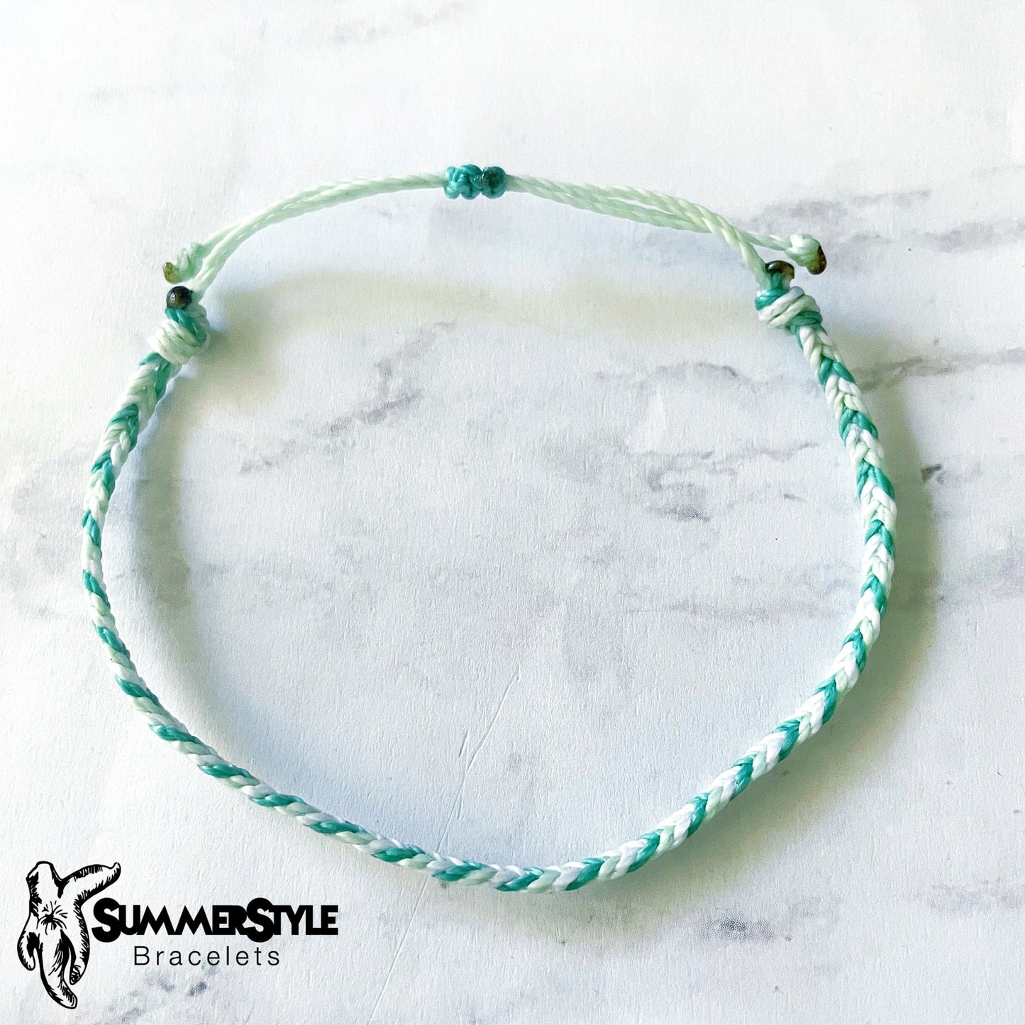 Mint Pineapple Adjustable Waterproof Bracelet Pack, Pineapple Bracelet, Pineapple Jewelry, SummerStyle Bracelets