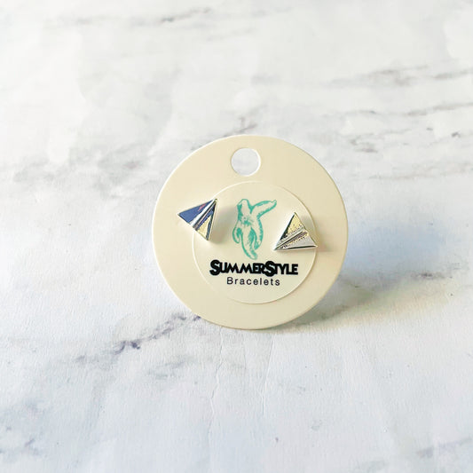 Paper Airplane Stud Earrings, Stud Earrings, Stainless Steel Studs, SummerStyle Bracelets