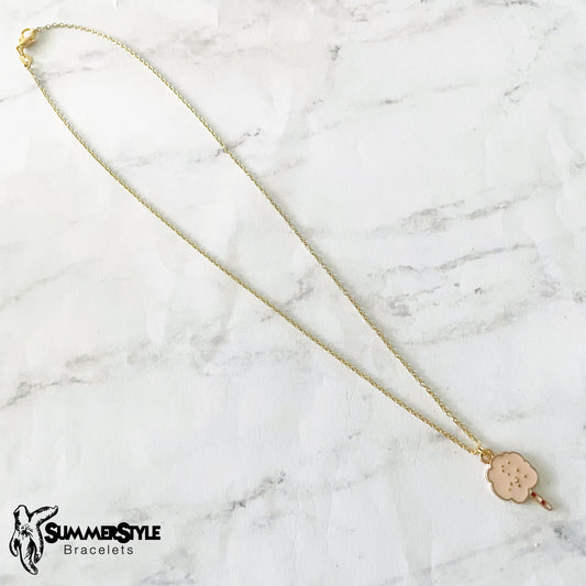 Cotton Candy Charm Necklace, Pastel Necklace, Summer Jewelry, Gold Chain Necklace, SummerStyle Bracelets