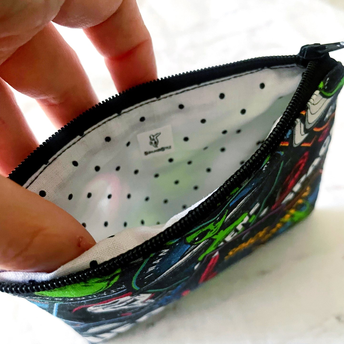 Alien Abduction Zipper Pouch, Small Travel Bag, Zipper Coin Pouch, Toiletries Pouch, SummerStyle Bracelets