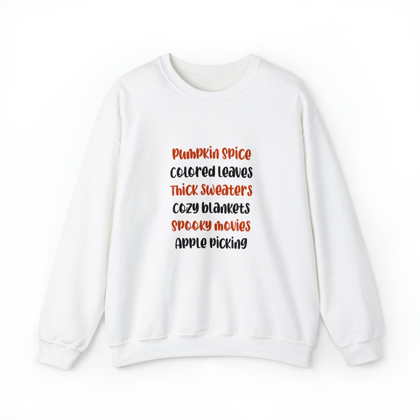 Fall Favorites AF Unisex Heavy Blend Crewneck Sweatshirt, Halloween Sweatshirt, Cotton Crewneck, SummerStyle Bracelets