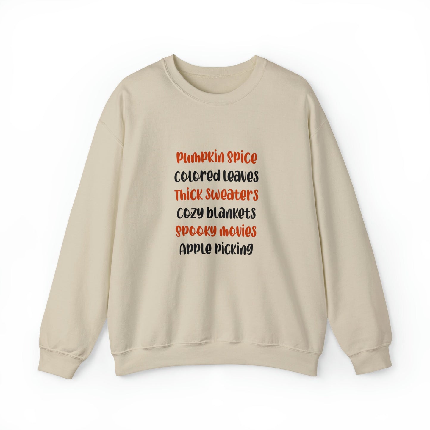 Fall Favorites AF Unisex Heavy Blend Crewneck Sweatshirt, Halloween Sweatshirt, Cotton Crewneck, SummerStyle Bracelets