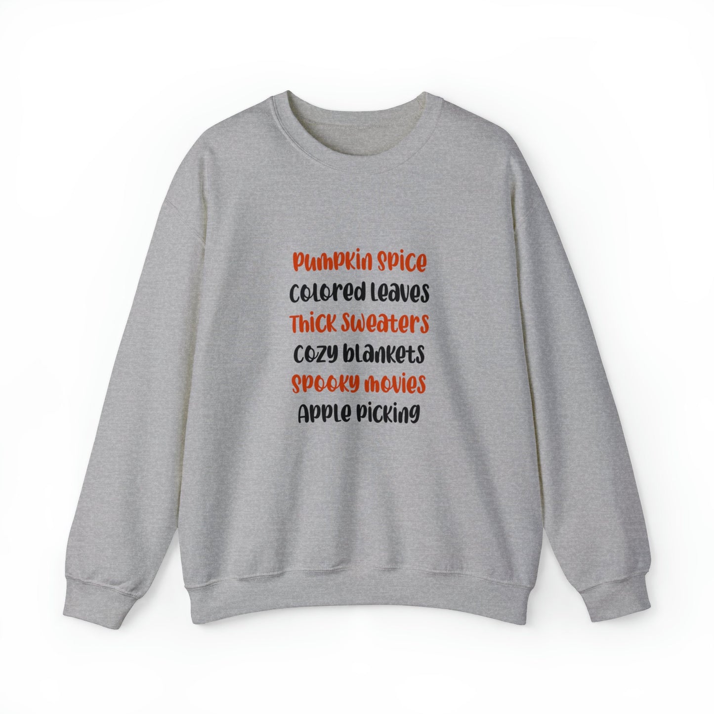 Fall Favorites AF Unisex Heavy Blend Crewneck Sweatshirt, Halloween Sweatshirt, Cotton Crewneck, SummerStyle Bracelets