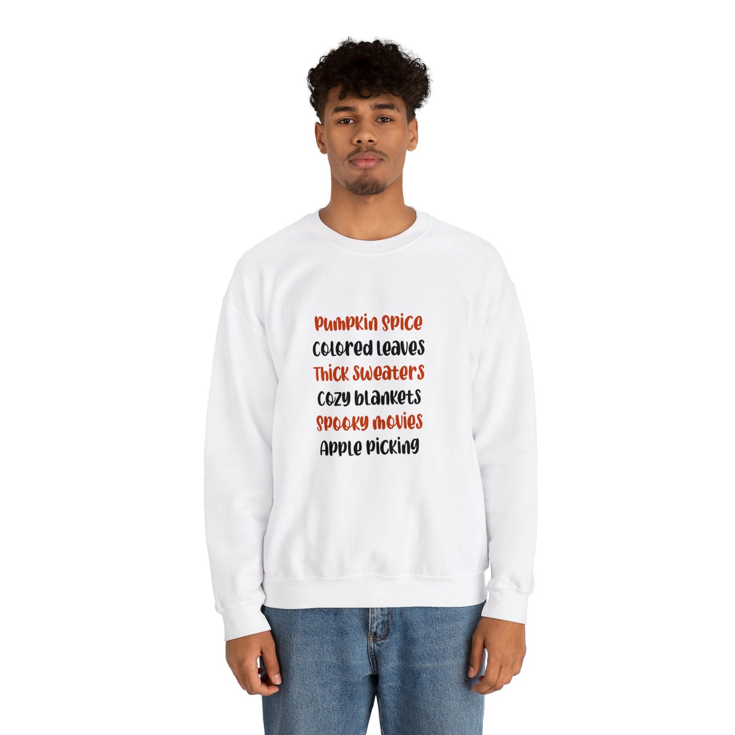 Fall Favorites AF Unisex Heavy Blend Crewneck Sweatshirt, Halloween Sweatshirt, Cotton Crewneck, SummerStyle Bracelets