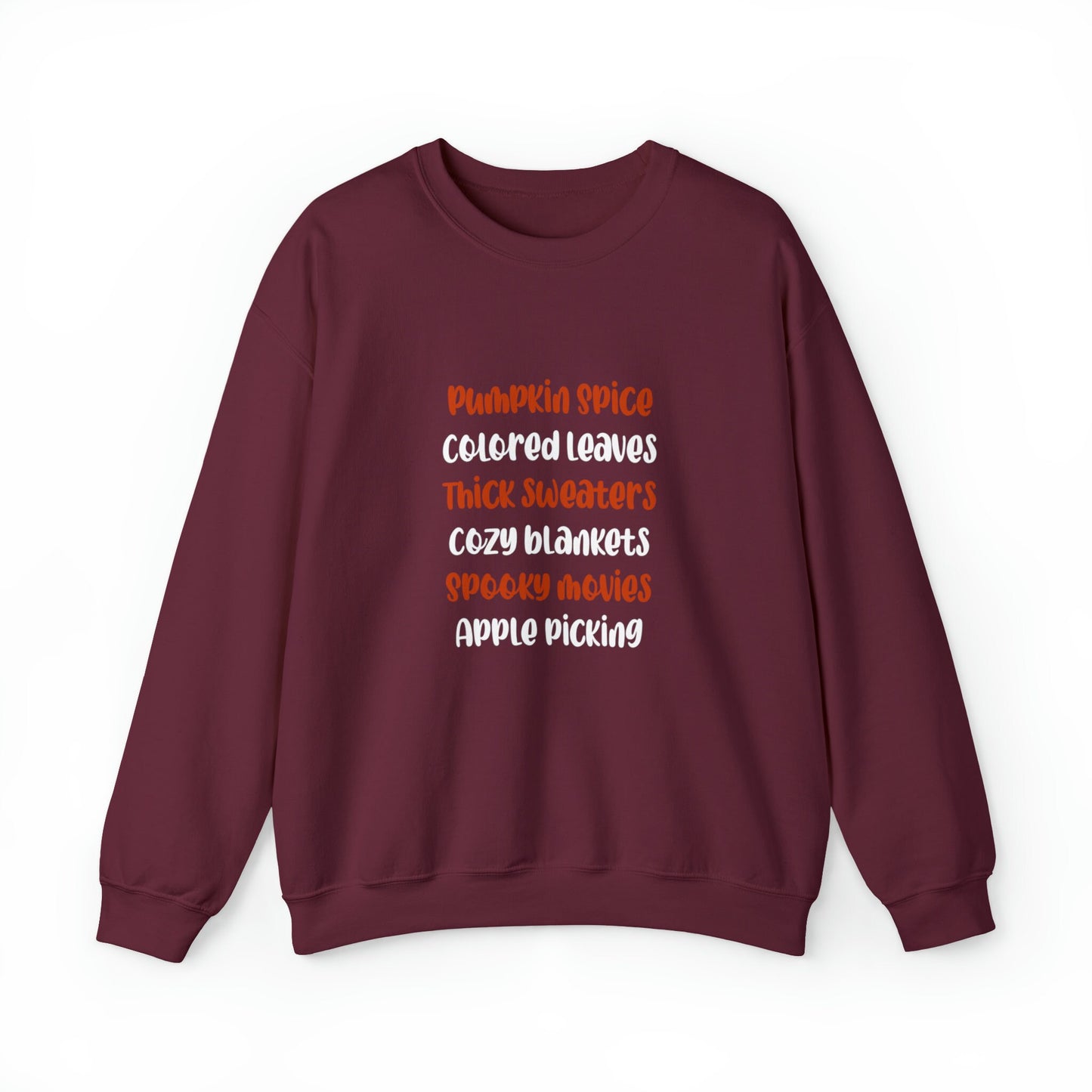 Fall Favorites AF Unisex Heavy Blend Crewneck Sweatshirt, Halloween Sweatshirt, Cotton Crewneck, SummerStyle Bracelets