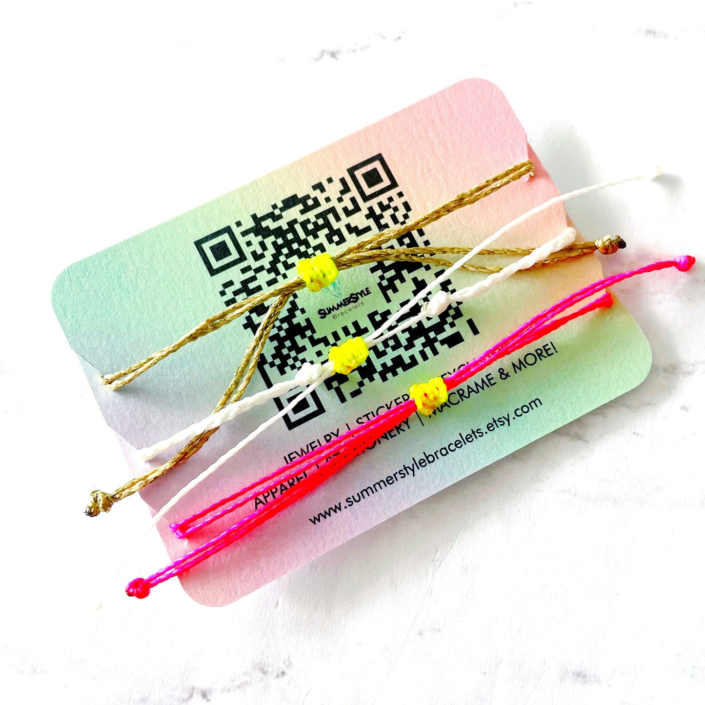 Flower Power Bracelet Set, One of a Kind Bracelet Trio, Unique Bracelet Set, SummerStyle Bracelets