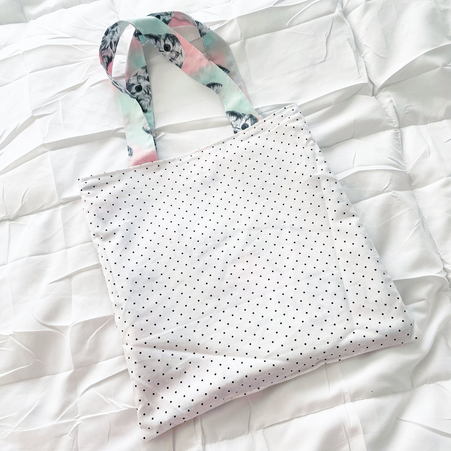 Atomic Kitty Reversible Bookish Tote Bag, Reversible Tote, Tablet Bag, Book Tote, SummerStyle Bracelets