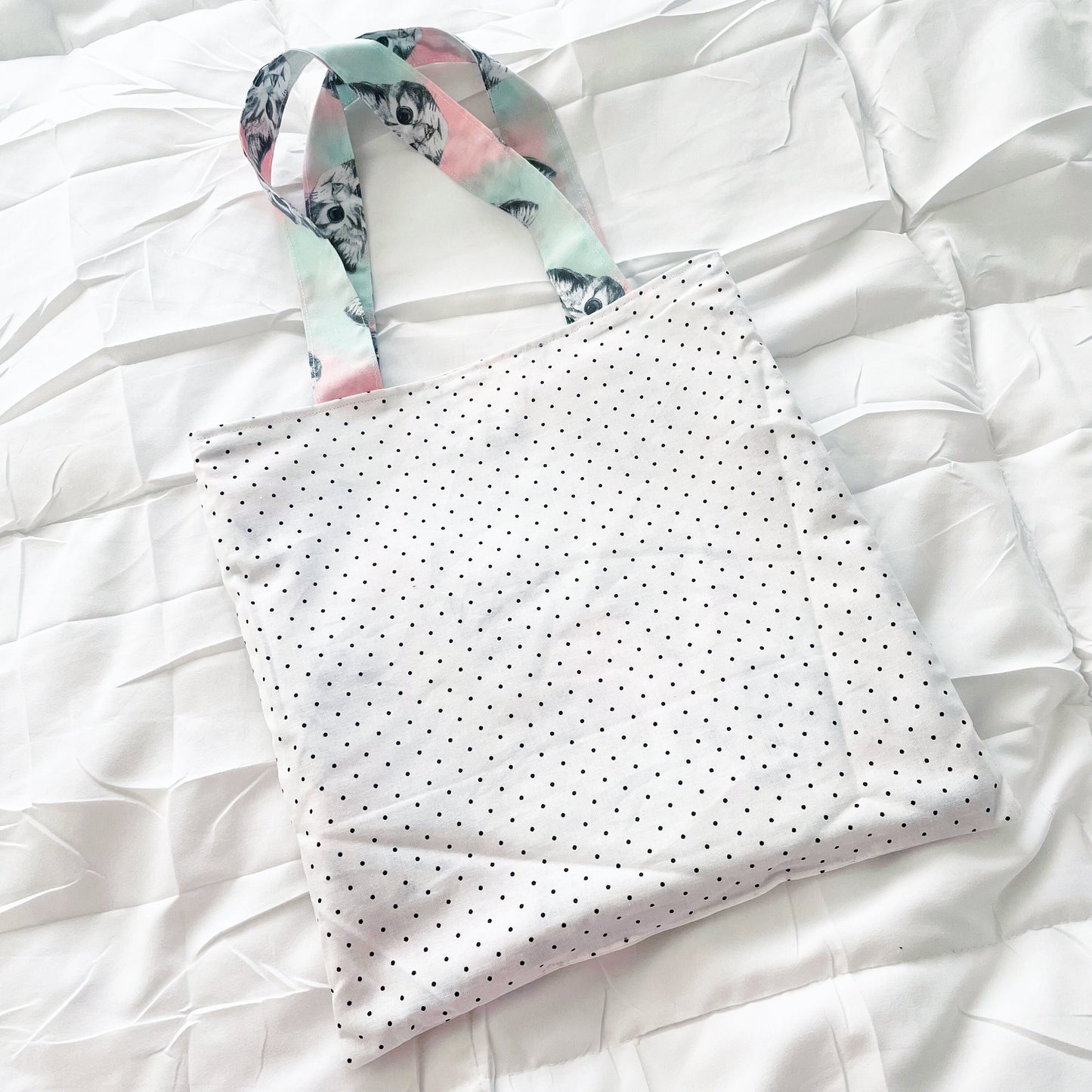 Atomic Kitty Reversible Bookish Tote Bag, Reversible Tote, Tablet Bag, Book Tote, SummerStyle Bracelets