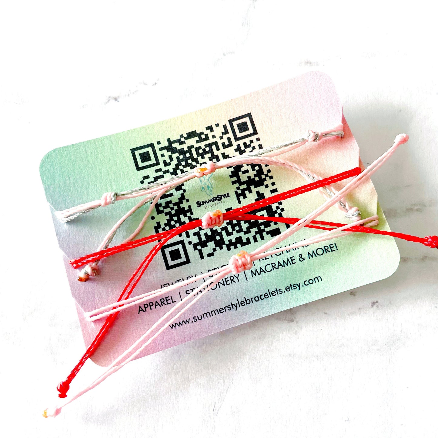 VALENTINE Cupid’s Kiss Bracelet Set, One of a Kind Bracelet Trio, Unique Bracelet Set, SummerStyle Bracelets