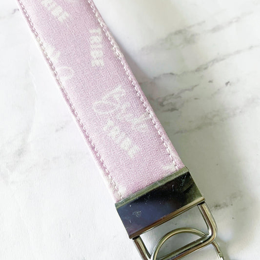 Lavender Bride Tribe Key Fob Wristlet, 6.5in Wristlet Lanyard, Keychain Wristlet, Bridesmaid Gift, SummerStyle Bracelets