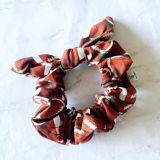 Football Bow Scrunchie, Scrunched Bow Hair Tie, Sporty Girl Gift, Hair Accessories, SummerStyle Bracelets