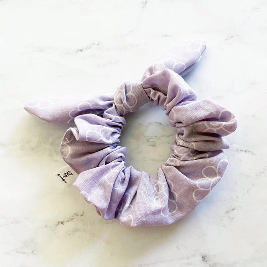 Lavender Happy Daisy Bow Scrunchie, Floral Gift, Hair Accessories, Bow Hair Tie, SummerStyle Bracelets