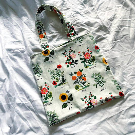 Vintage Flower Garden Reversible Bookish Tote Bag, Reversible Tote, Tablet Bag, Book Tote, SummerStyle Bracelets