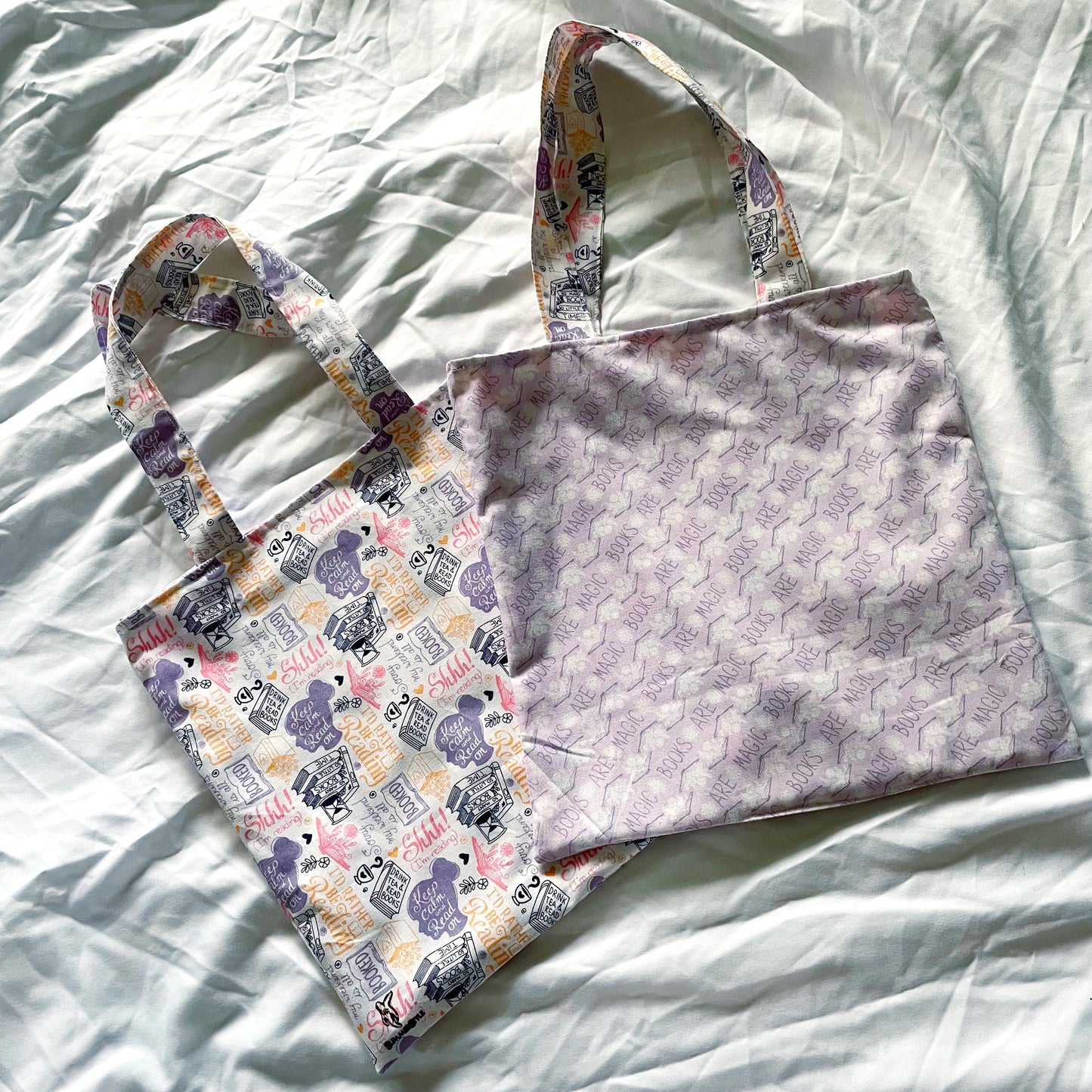 Book Girly Reversible Bookish Tote Bag, Reversible Tote, Tablet Bag, Book Tote, SummerStyle Bracelets