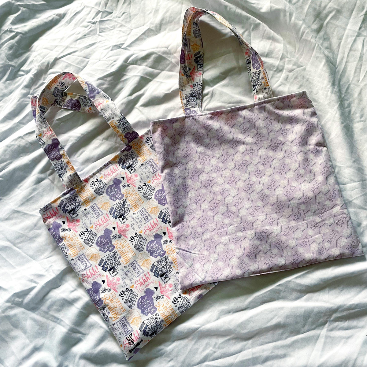 Book Girly Reversible Bookish Tote Bag, Reversible Tote, Tablet Bag, Book Tote, SummerStyle Bracelets