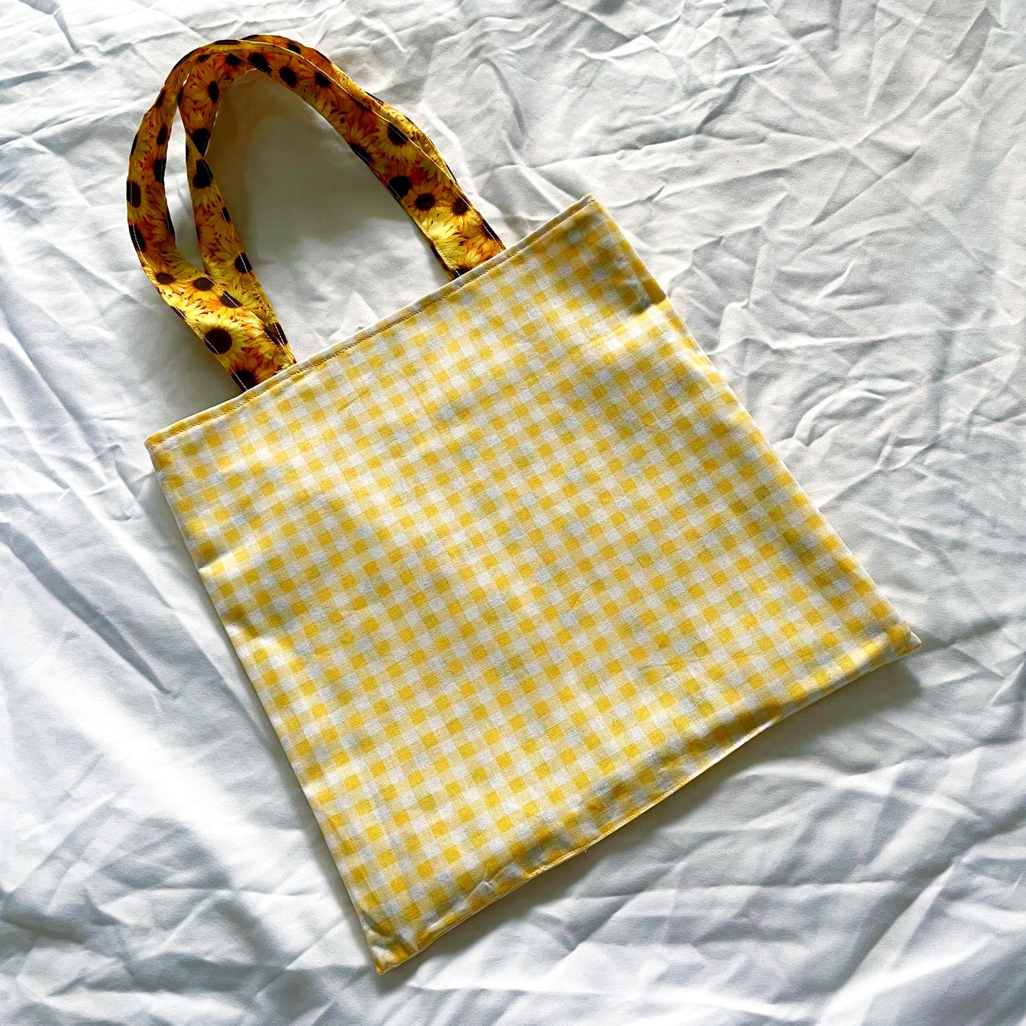 Sunny Sunflower Reversible Bookish Tote Bag, Reversible Tote, Tablet Bag, Book Tote, SummerStyle Bracelets