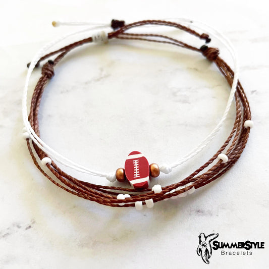 Football Bracelet Set, Sport Jewelry, Football Gift, SummerStyle Bracelets
