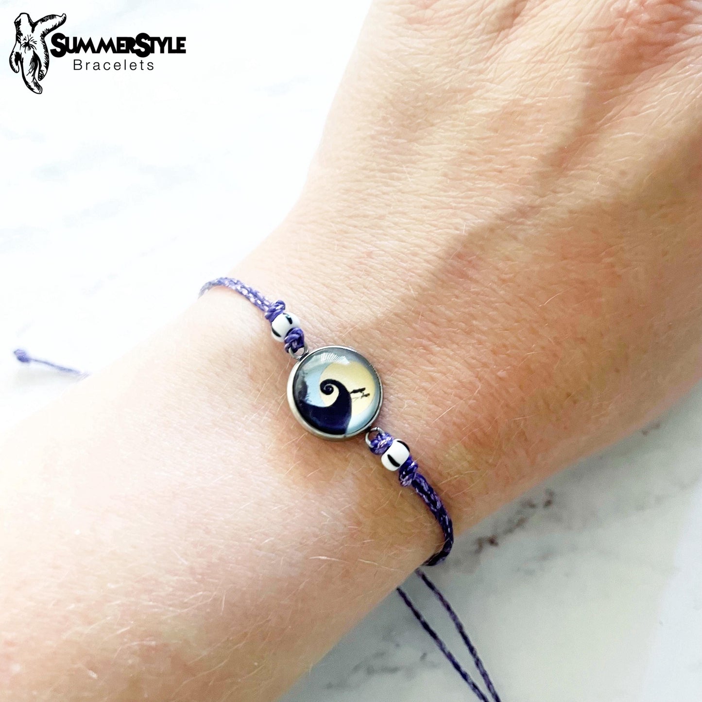 HALLOWEEN Spooky Hill Adjustable Waterproof Bracelet, Halloween Jewelry, Spooky Bracelet, SummerStyle Bracelets