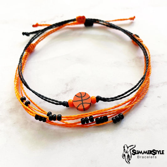 Basketball Bracelet Set, Sport Jewelry, Basketball Gift, SummerStyle Bracelets
