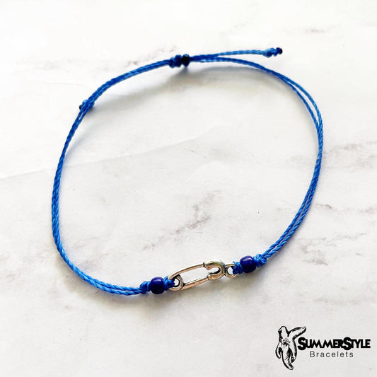 Safety Pin Custom Adjustable Waterproof Bracelet, Safety Pin Jewelry, Survivor Gift, SummerStyle Bracelets