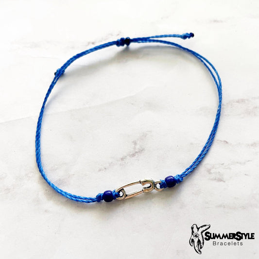 Safety Pin Custom Adjustable Waterproof Bracelet, Safety Pin Jewelry, Survivor Gift, SummerStyle Bracelets