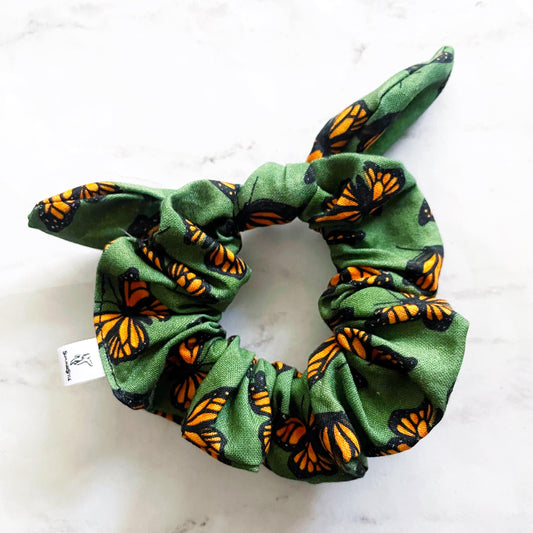 Monarch Butterfly Bow Scrunchie, Butterfly Gift, Hair Accessories, Bow Hair Tie, SummerStyle Bracelets