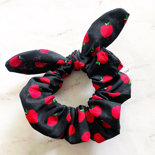 Apple Bow Scrunchie, Hair Accessory, SummerStyle Bracelets