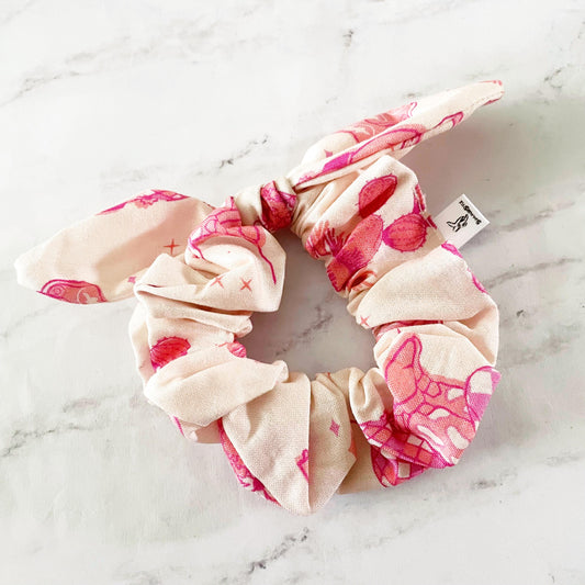 Pink Cowgirl Bow Scrunchie, Pink Western Scrunchie, SummerStyle Bracelets