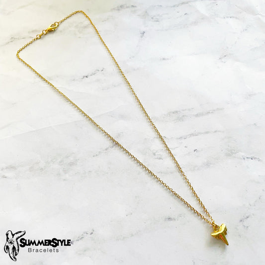 Gold Shark Tooth Necklace, Ocean Jewelry, Gold Chain Necklace, SummerStyle Bracelets