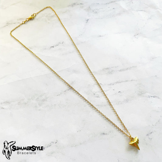 Gold Shark Tooth Necklace, Ocean Jewelry, Gold Chain Necklace, SummerStyle Bracelets