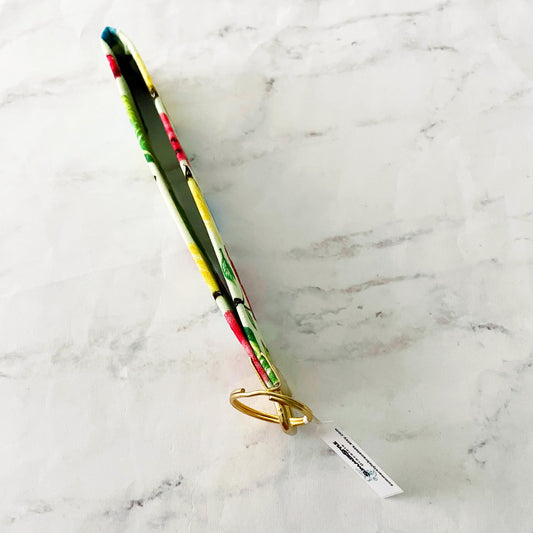 Tropical Fruit Key Fob Wristlet, 6.5in Wristlet Lanyard, Keychain Wristlet, Handmade Lanyard, SummerStyle Bracelets