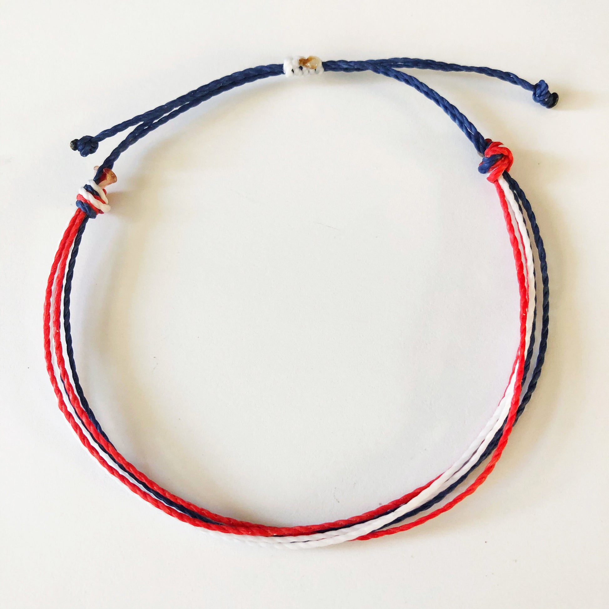 FOURTH OF JULY Patriotic Adjustable Water Resistant Bracelet Pack, Stars & Stripes Bracelet, Patriotic Jewelry, Waterproof Cord