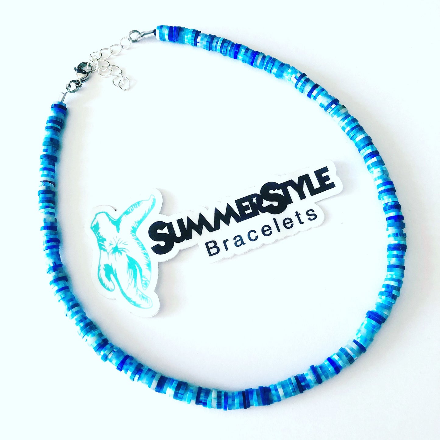 Ocean Mix Beaded Choker, Choker Necklace, Heishi Choker, Beach Jewelry, SummerStyle Bracelets