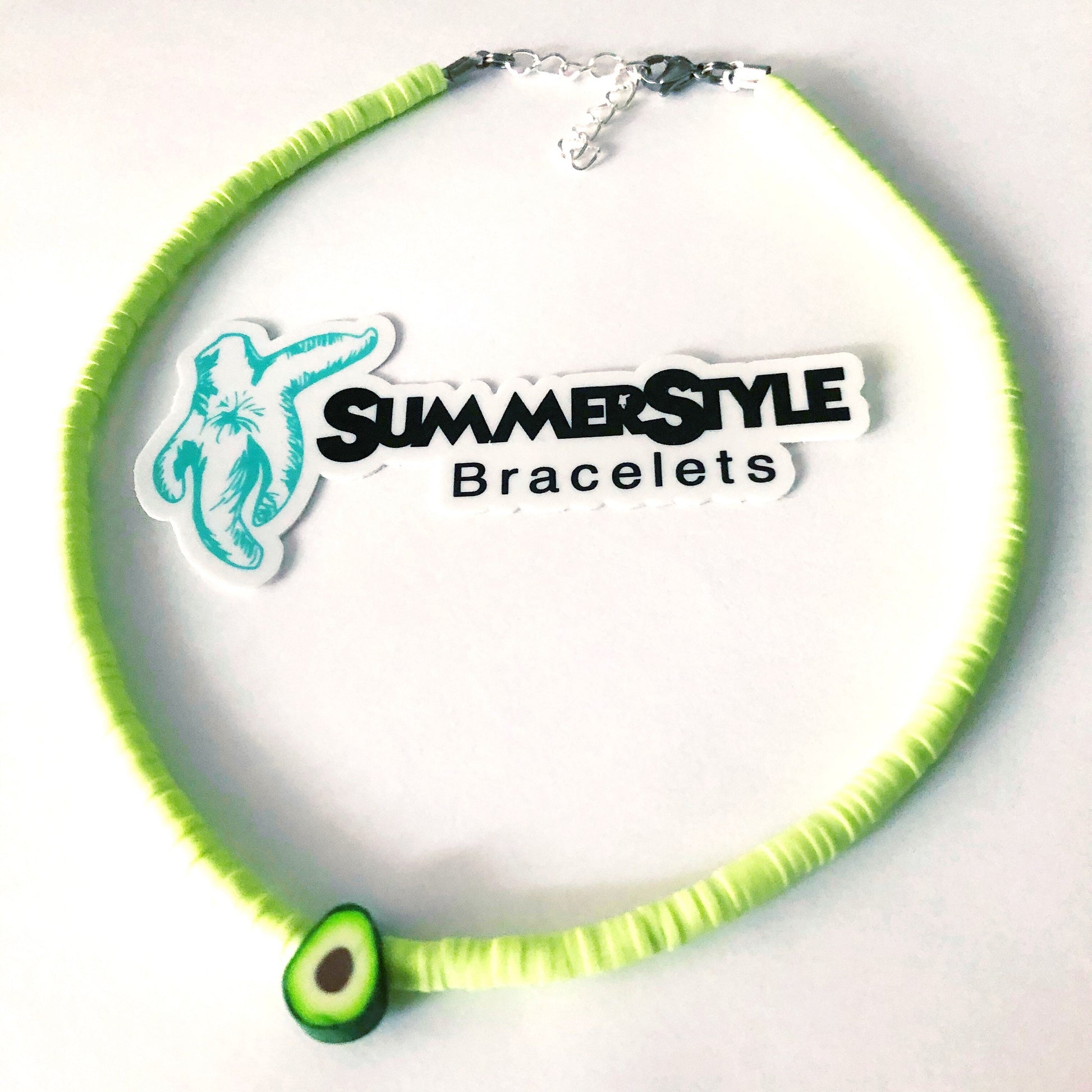 It’s an Avocado Beaded Choker, Choker Necklace, Heishi Choker, Avocado Jewelry, SummerStyle Bracelets