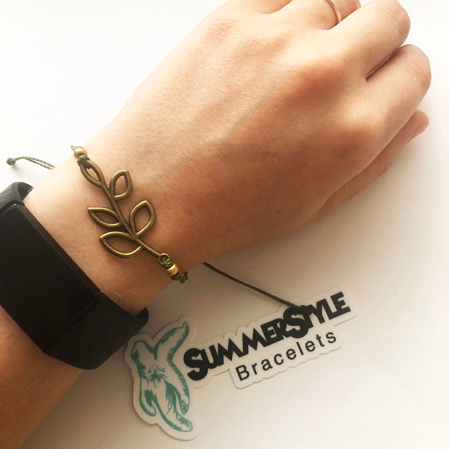 Fall Branch Adjustable Waterproof Bracelet, Branch Bracelet, Autumn Jewelry, Wax Cord Bracelet, SummerStyle Bracelets