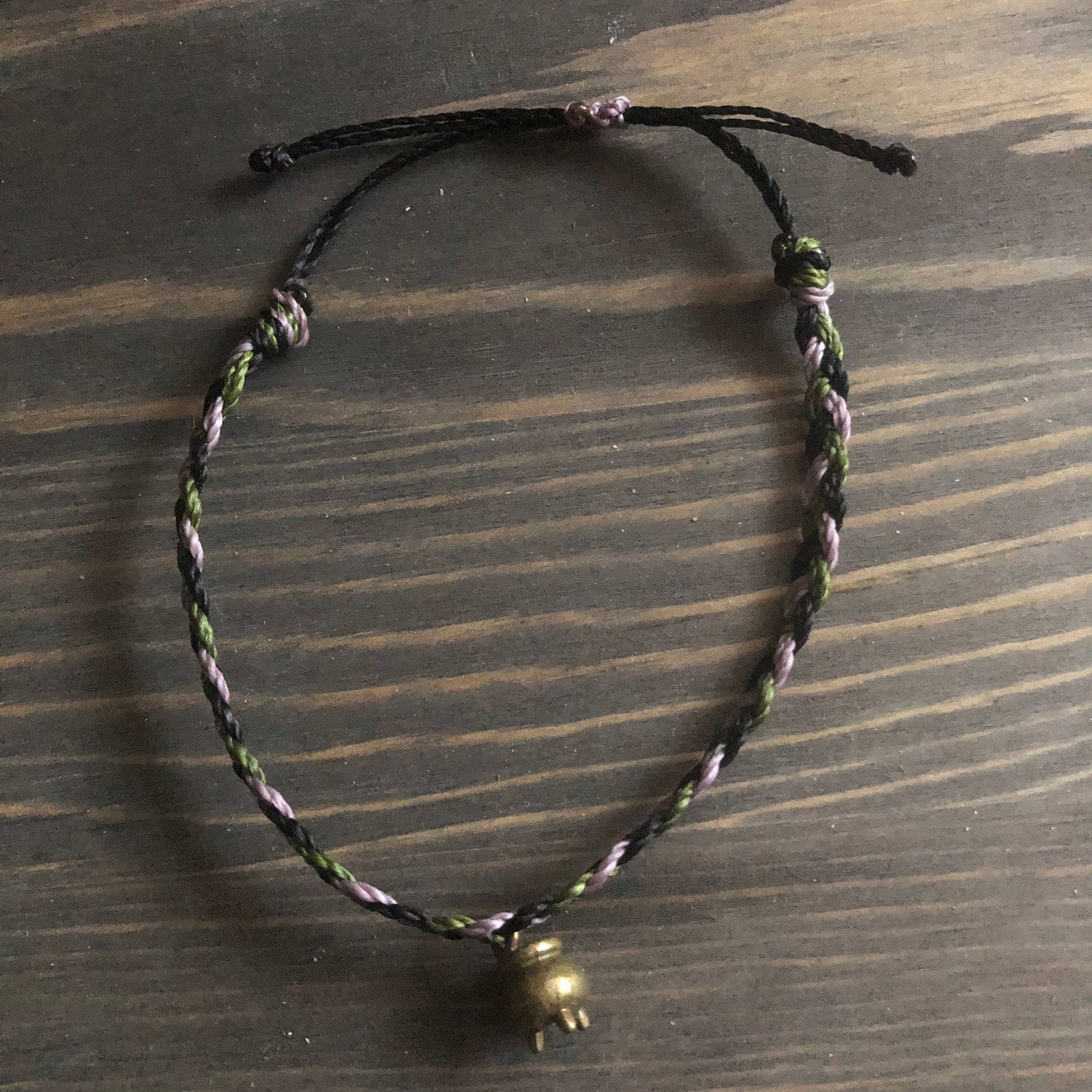 HALLOWEEN Witch Hat & Cauldron Adjustable Waterproof Bracelet Set | Halloween Jewelry | Wax Cord Bracelet | Waterproof Cord