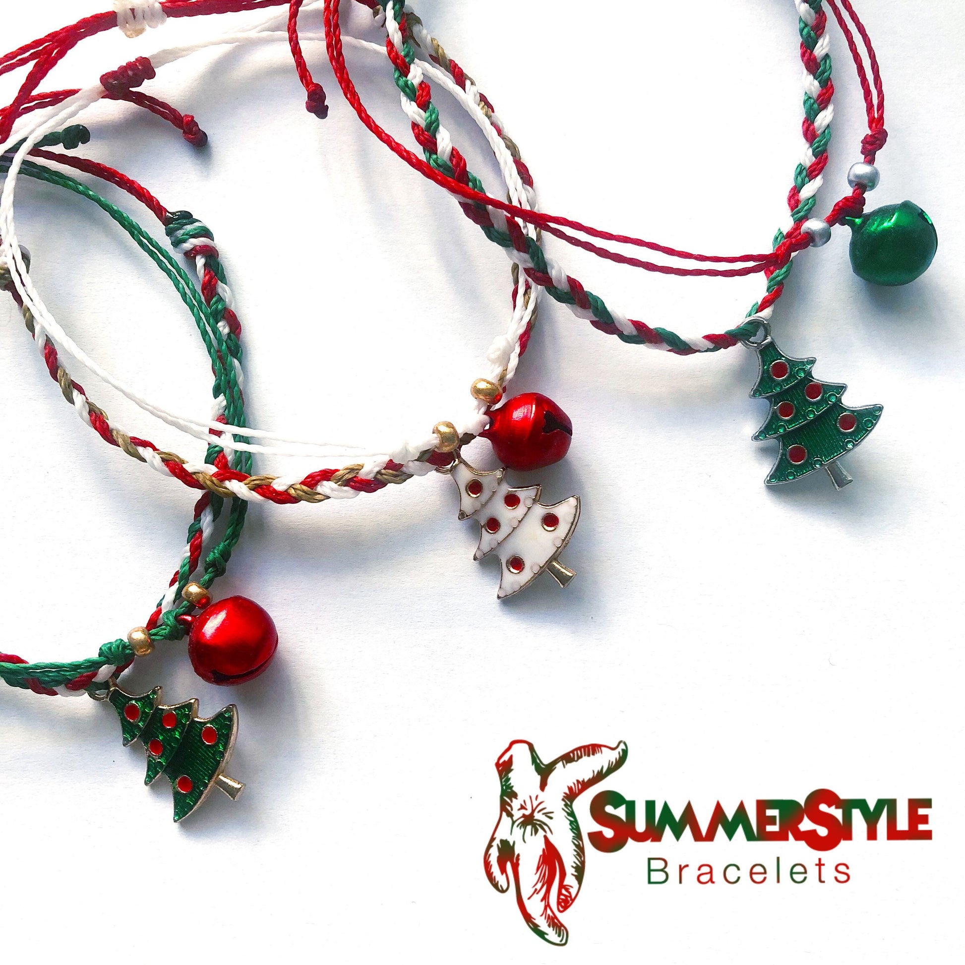 CHRISTMAS Tree & Bell Bracelet Set | Christmas Bracelet | Holiday Bracelet | SummerStyle Bracelets