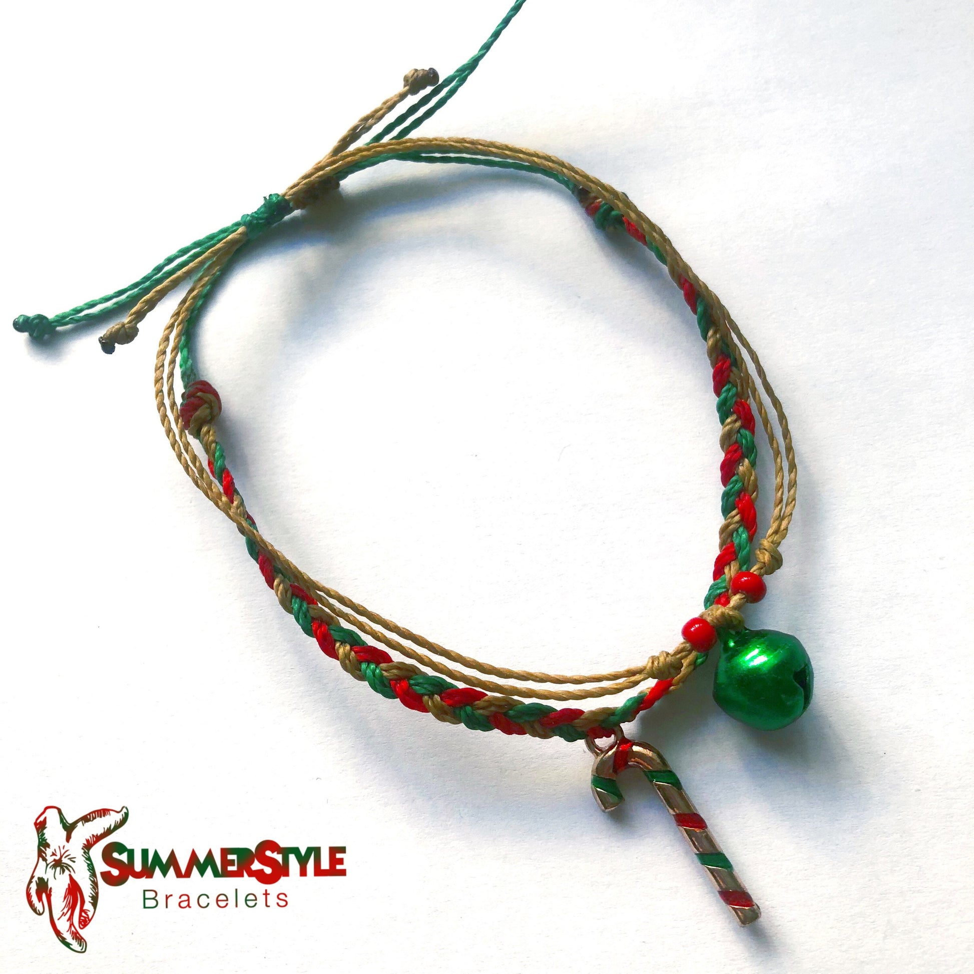 CHRISTMAS Candy Cane & Bell Bracelet Set | Christmas Bracelet | Holiday Bracelet | SummerStyle Bracelets