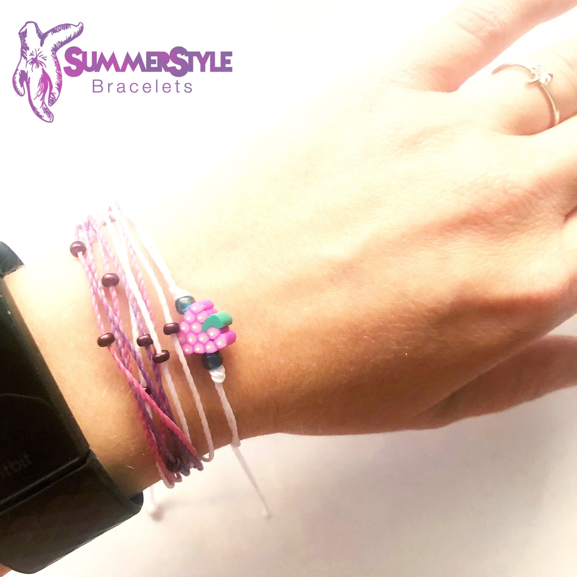 Grapes are my Jam Adjustable Waterproof Bracelet Pack, Grape Gift, Grape Bracelet, Wax Cord Bracelet, Waterproof Cord