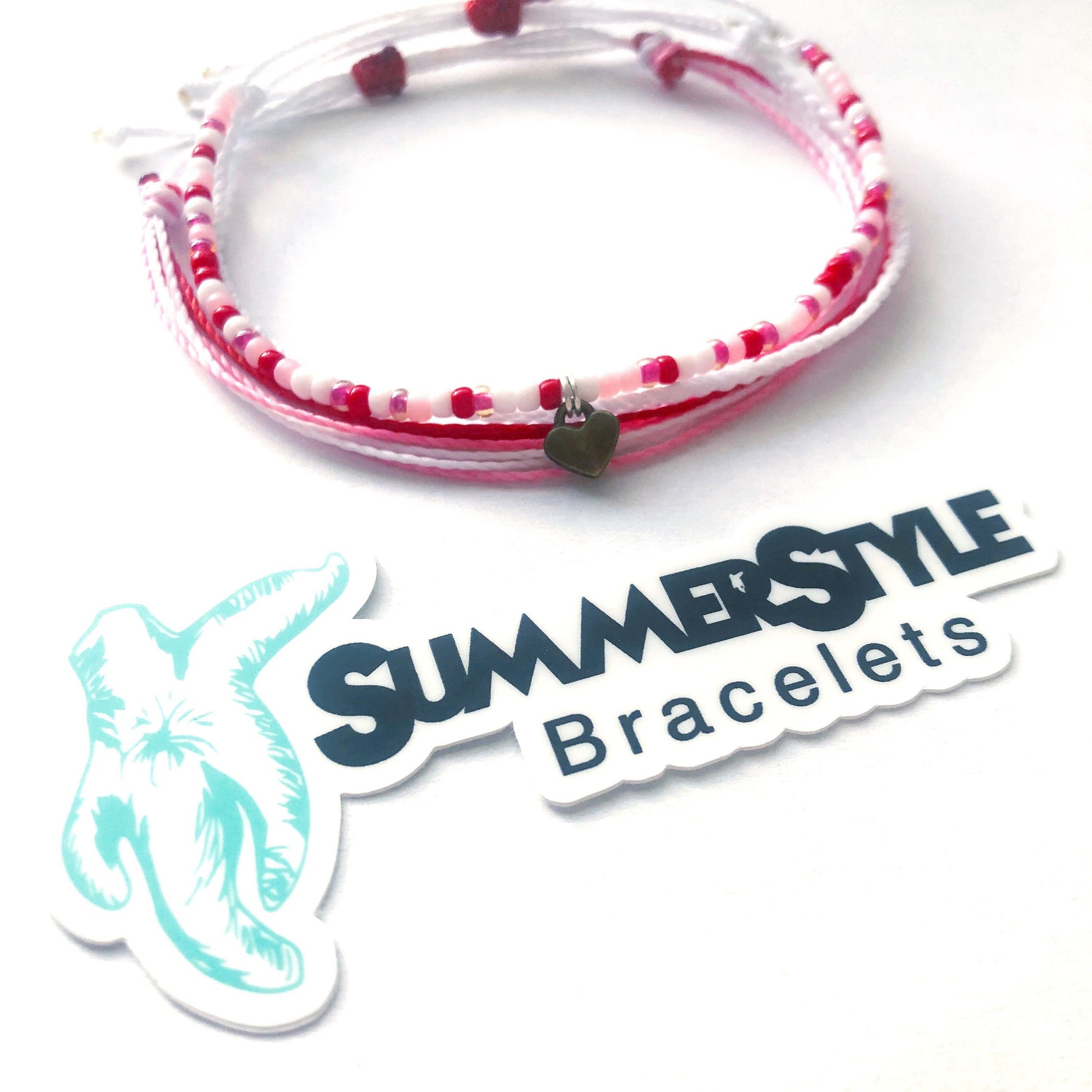 Be My Valentine Adjustable Waterproof Bracelet Pack | Valentine Bracelet | Valentine's Day Gift | Wax Cord Bracelet | Waterproof Cord