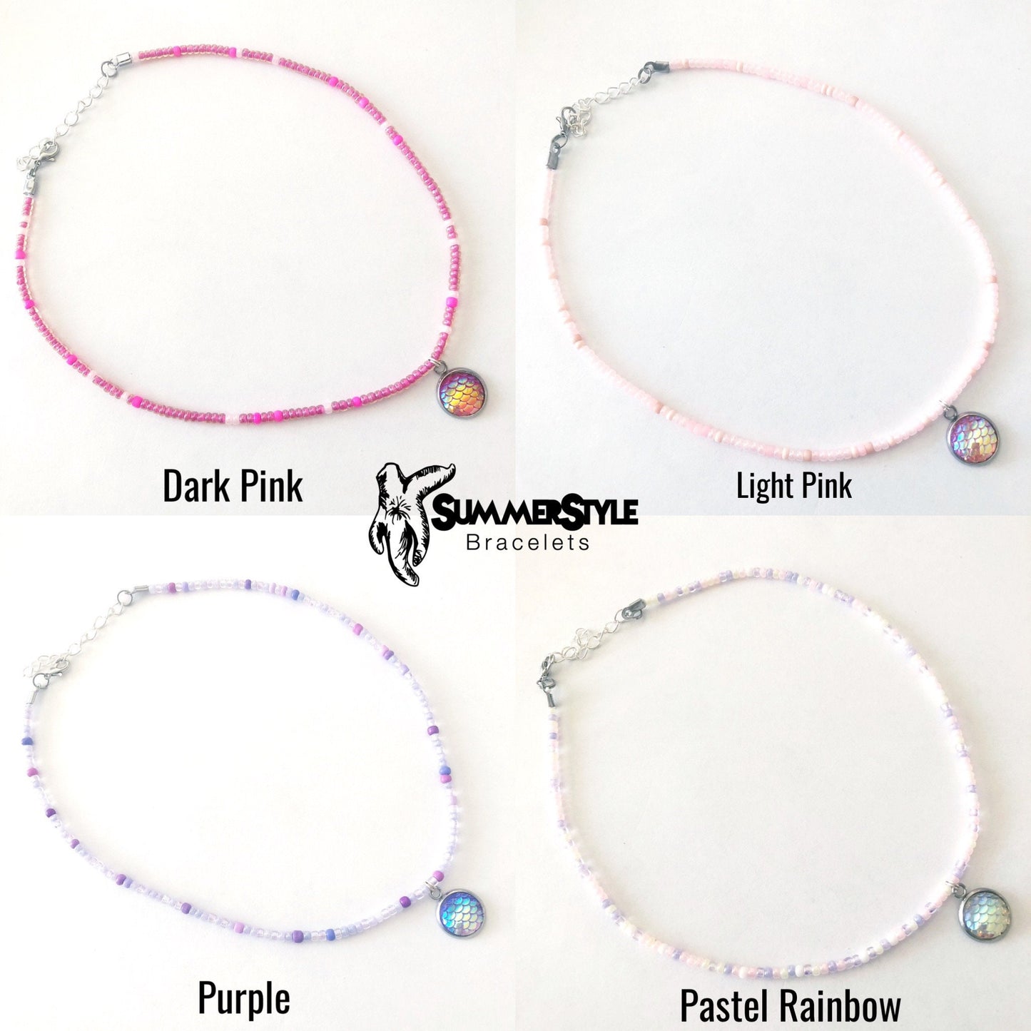 Mermaid Scales Choker, Mermaid Necklace, Choker Necklace, Mermaid Jewelry, SummerStyle Bracelets