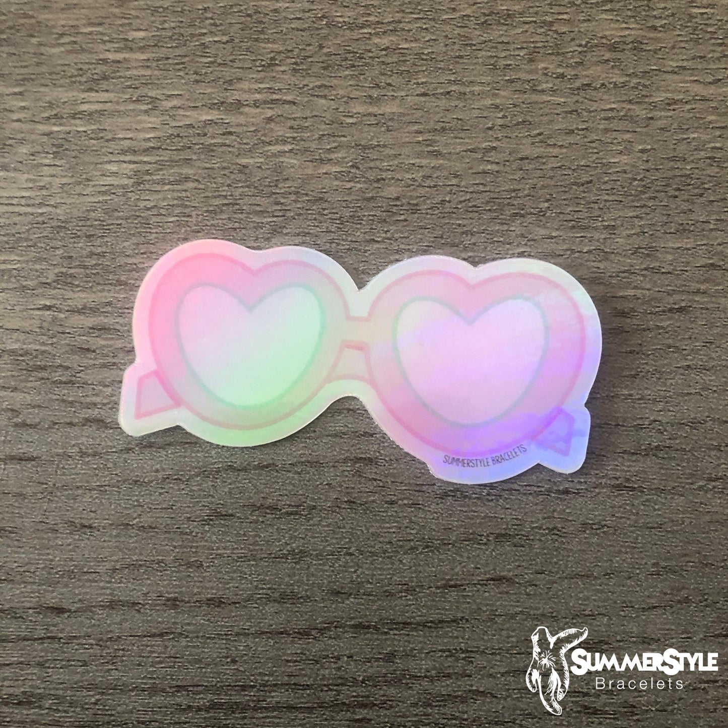 Malibu Sunnies Holographic Waterproof Sticker, Waterproof Decals, Stickers, Water Bottle Stickers