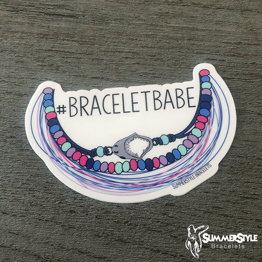 Shark Jaw Bracelet Babe Waterproof Sticker, Shark Sticker, Waterproof Decals, Stickers, Water Bottle Stickers