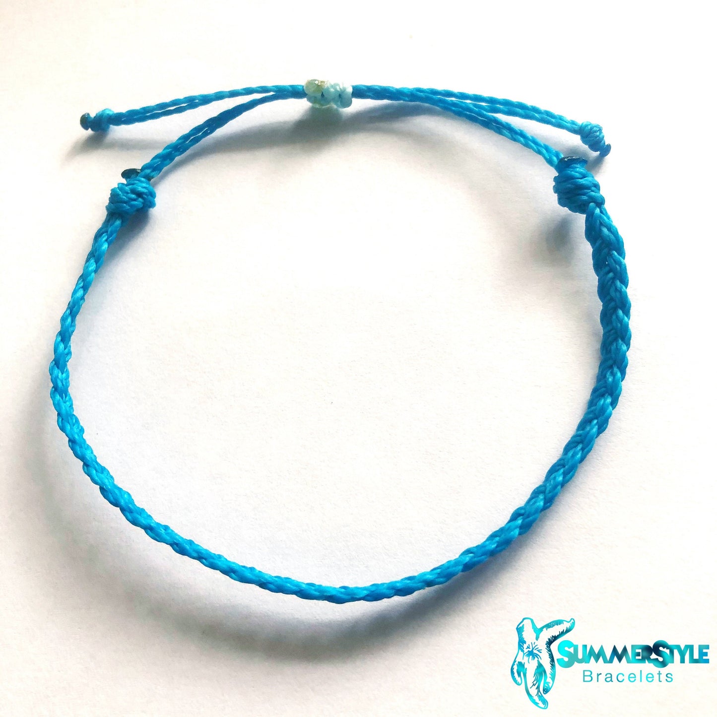 Bright Blue Unicorn Adjustable Waterproof Bracelet Pack, Unicorn Gift, Unicorn Bracelet, Wax Cord Bracelet