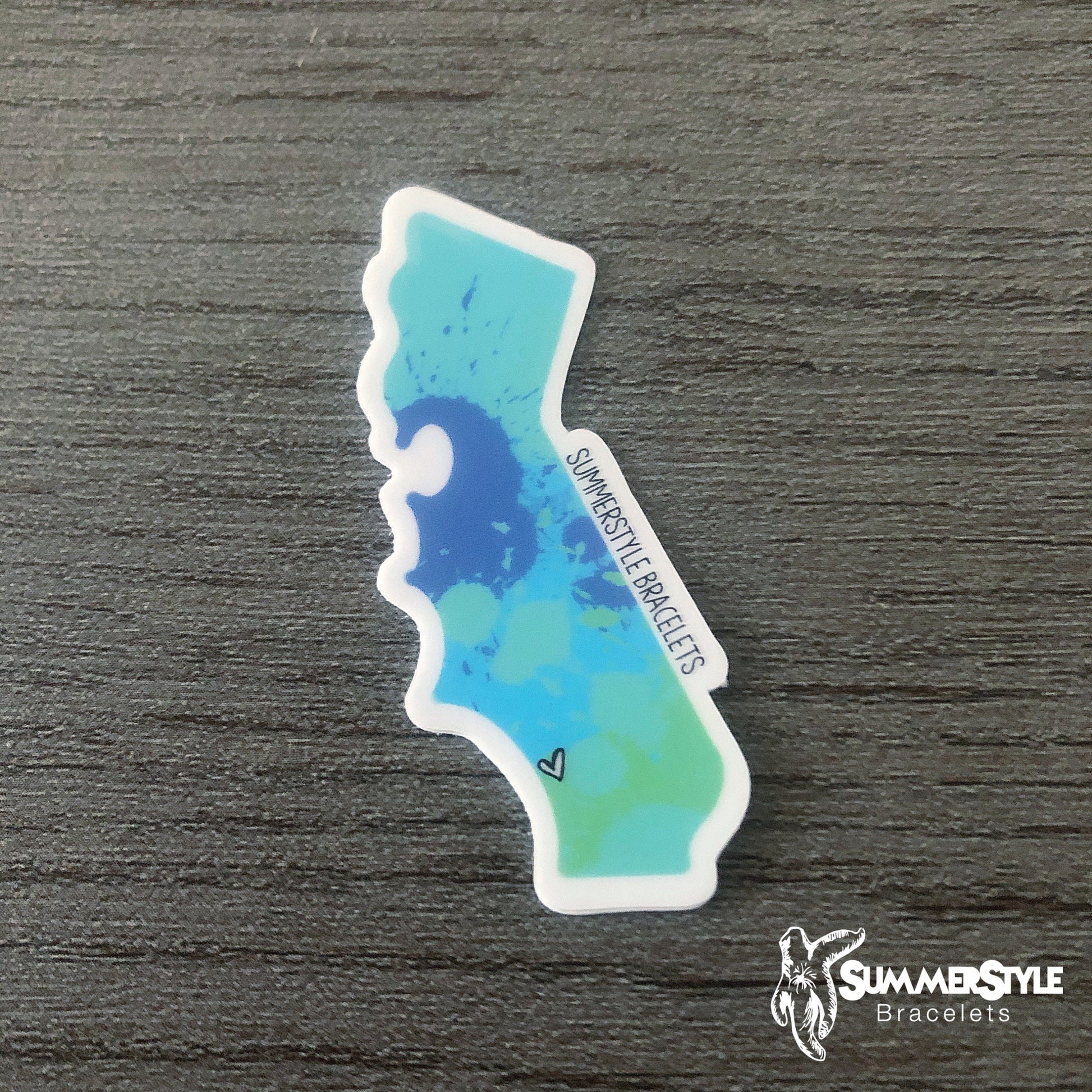 MINI SoCal Love Waterproof Sticker, California Sticker, Waterproof Decals, Mini Stickers, Water Bottle Stickers, SummerStyle Bracelets