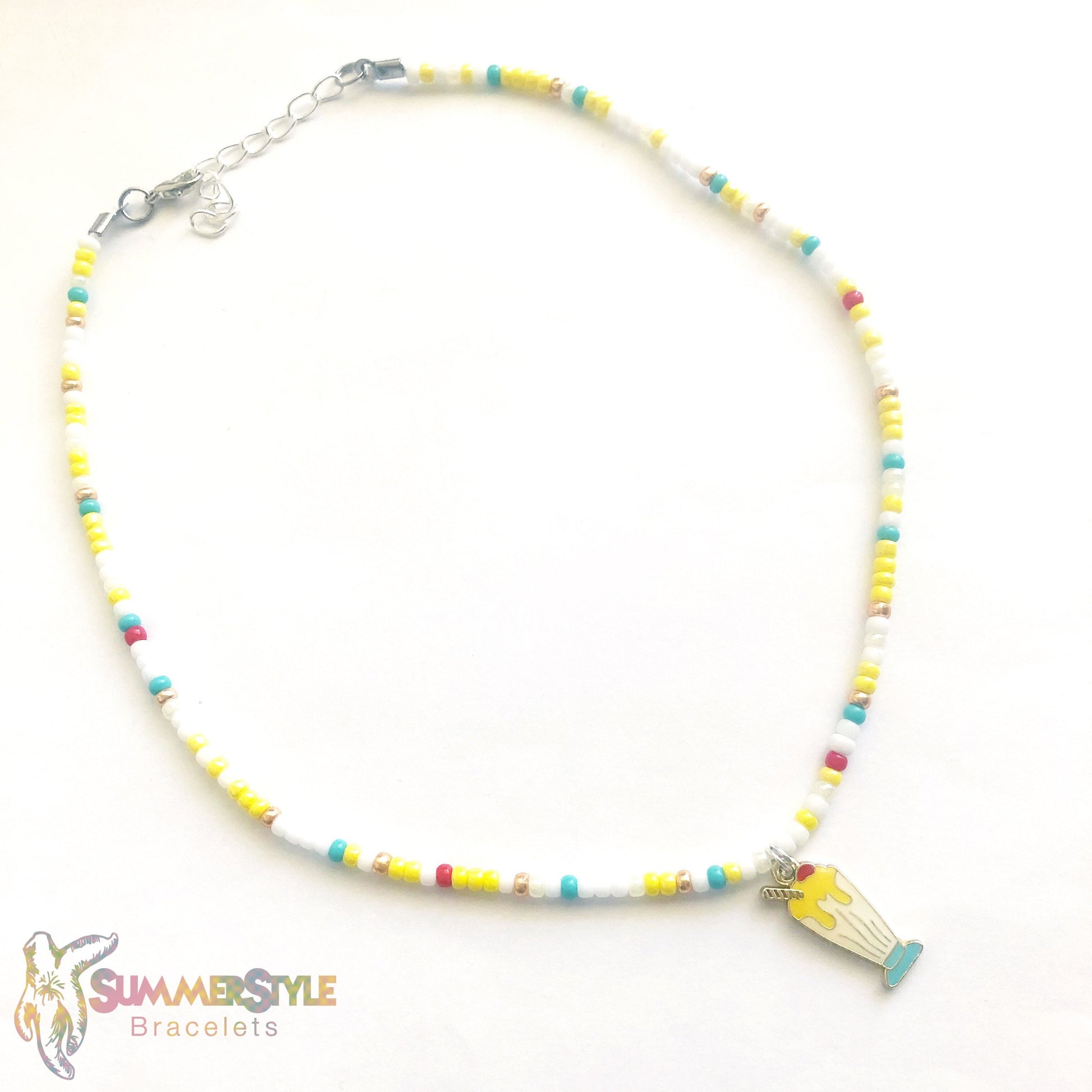 Magical Milkshake Beaded Choker, Choker Necklace, Seed Bead Choker, Summer Jewelry, SummerStyle Bracelets