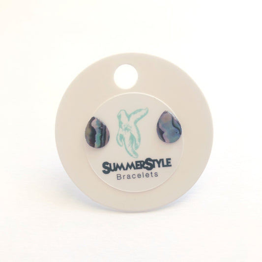 Mini Teardrop Abalone Shell Stud Earrings, Shell Earrings, Abalone Studs, Summer Earrings, Teardrop Studs, SummerStyle Bracelets