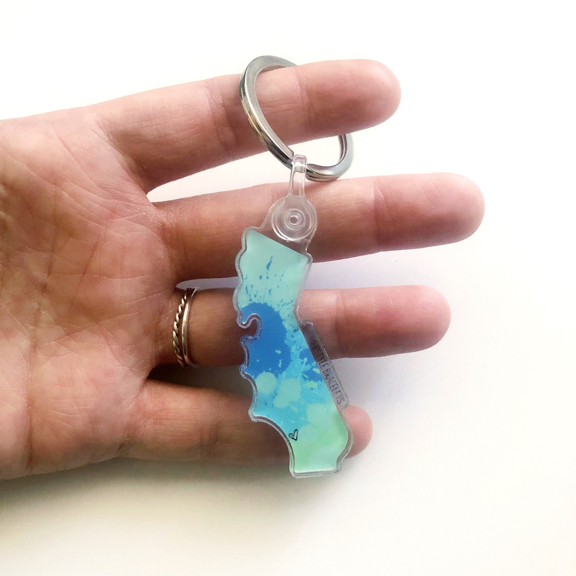 SoCal Love Acrylic Keychain, California Gift, Backpack Keychain, California Keychain, SummerStyle Bracelets