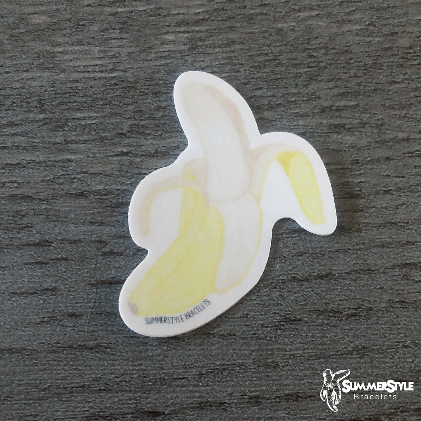 Banana Bliss Waterproof Sticker, Banana Sticker, Waterproof Decals, Stickers, Water Bottle Stickers, SummerStyle Bracelets